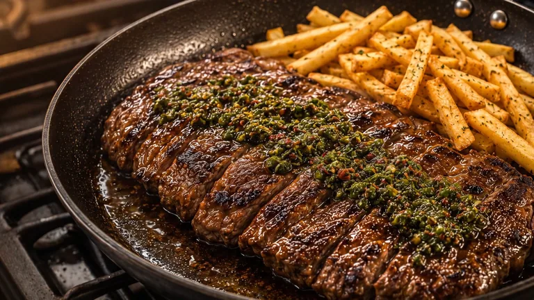 Churrasco de ternera a la parrilla de Lo del Jamaliche